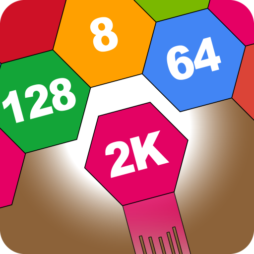 2048六角形を撃ち、マージする：ヘキサマッチ-3数字パズル-Amazon